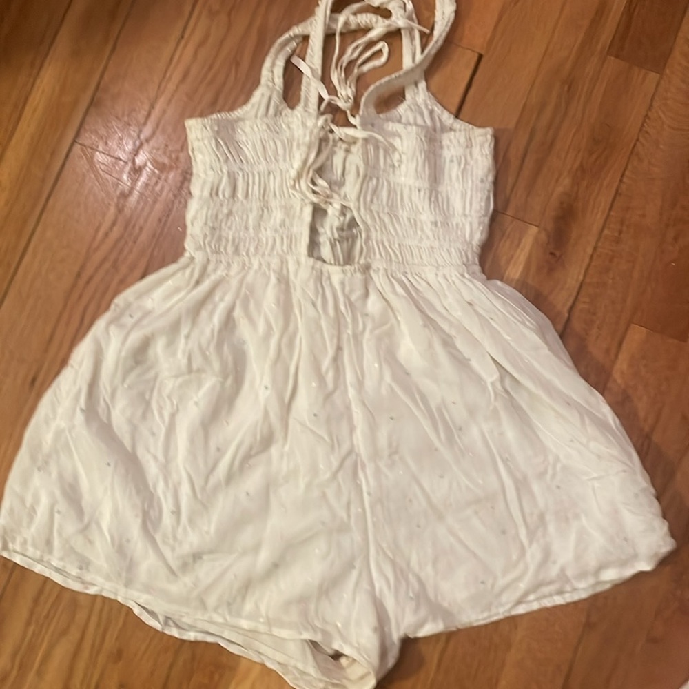 Urban Outfitters Small Off White with Pastel Dots Romper Size Small - Picture 4 of 6